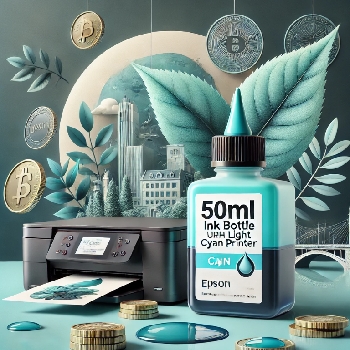 Črnilo v plastenki 50ml za Tiskalnik Urh Light Cyan
